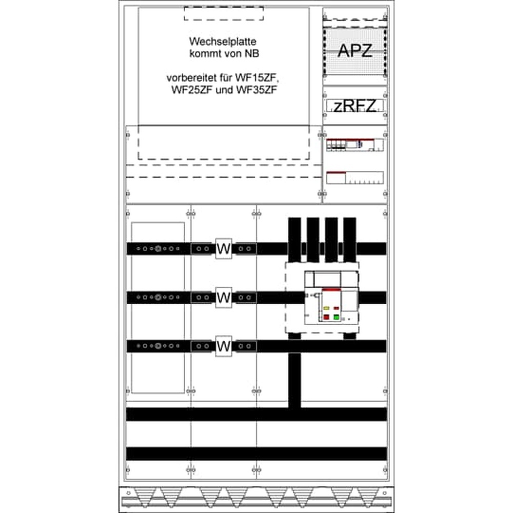 Striebel & John Mess Wandlerschrank 2CPX056097R9999 Typ WX42E4S