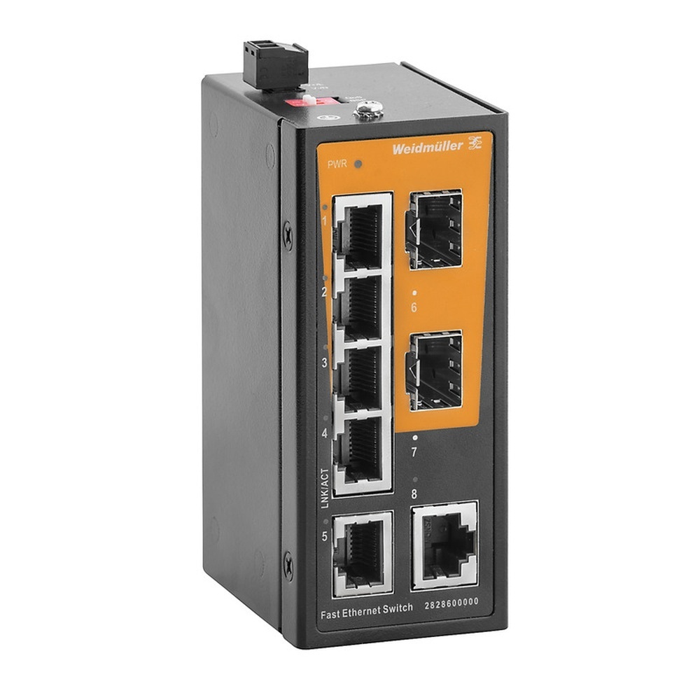 Weidmüller Netzwerk Switch 2828600000 Typ IE-SW-ELB-08-6TX-2FESFP