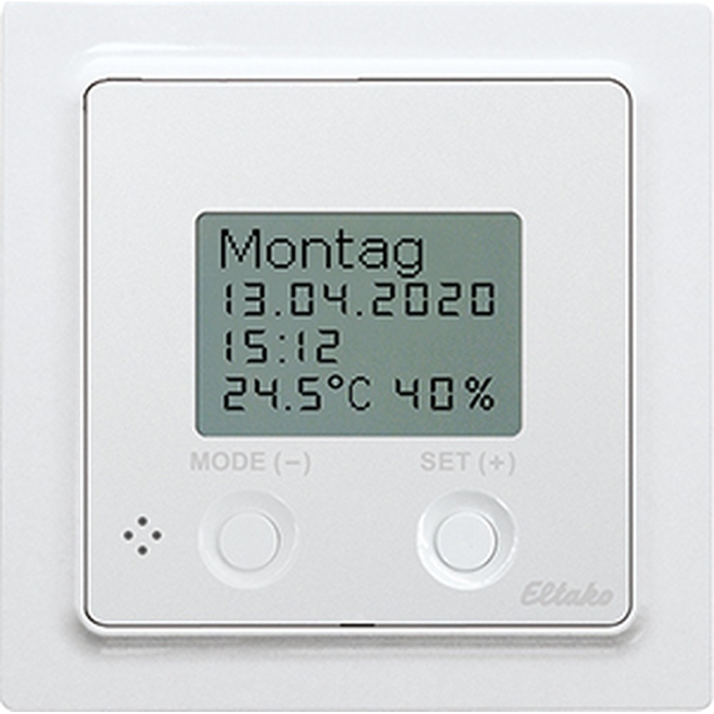 ELTAKO Funk Uhren Thermo Hygrostat 30055799 Typ FUTH55ED/12-24V UC-pg