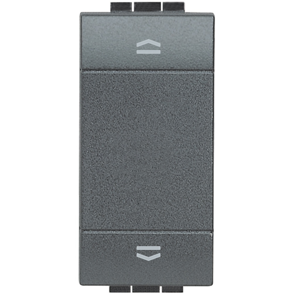 Bticino LivingLight Jalousietaster 1-modulig inkl. Wippe in der Farbe ANTHRAZIT L4037N