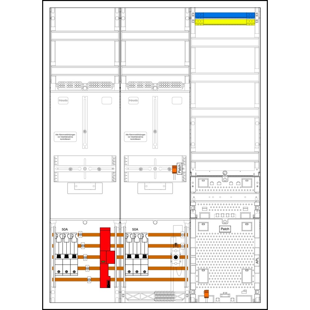 f-tronic Sammelschienenklemmen 7190474 Typ 3HZ732APZRFZ50D01ÜS