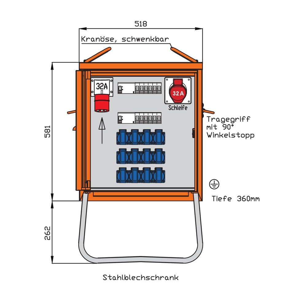Walther-Werke Endverteiler 22kVA WEV0786R1