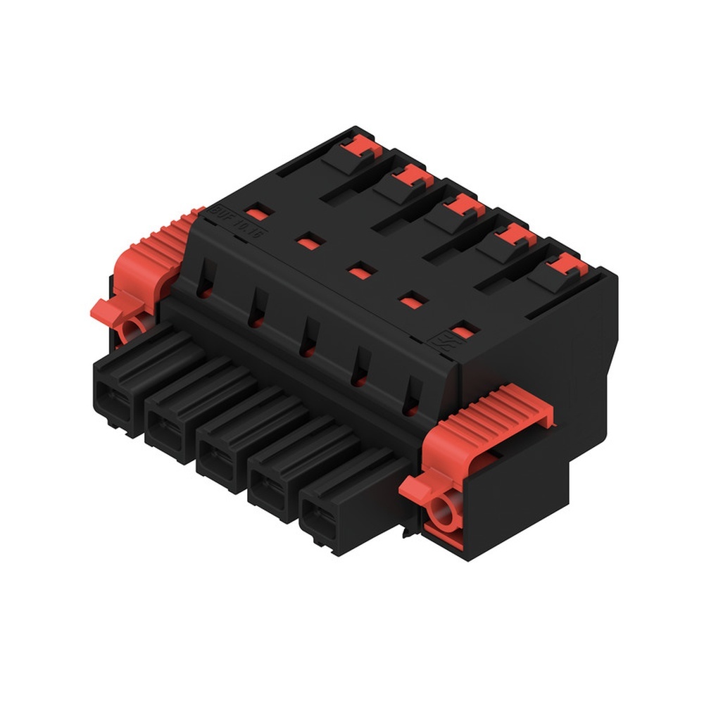 Weidmüller Leiterplattensteckverbinder 2493330000 Typ BUF 10.16IT/05/180F AG BK BX