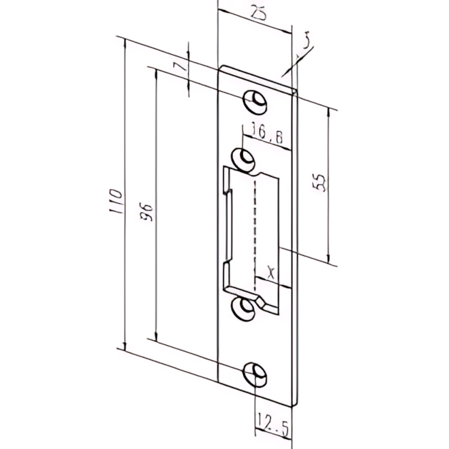 Assa Abloy Flachschließblech -------61B35-01 Assa Abloy Flachschließblech -------61B35-01