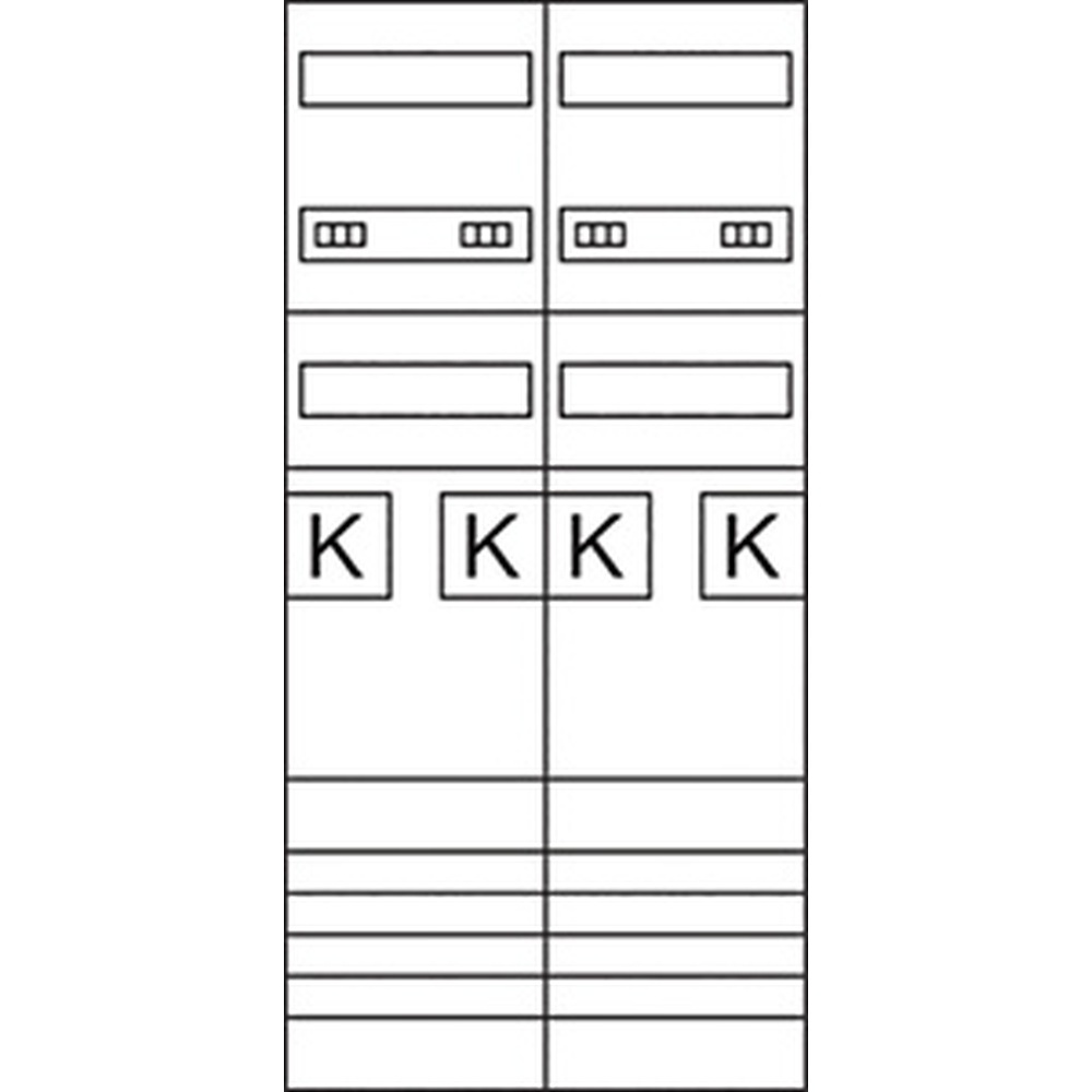 Hager Komplettfeld ZK3EN24