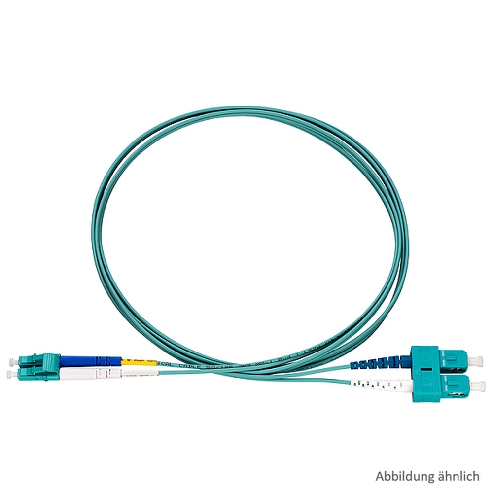Rutenbeck Patchkabel 228050905 Typ LC-D/SC-D Patchkabel OM3 aqua 5m