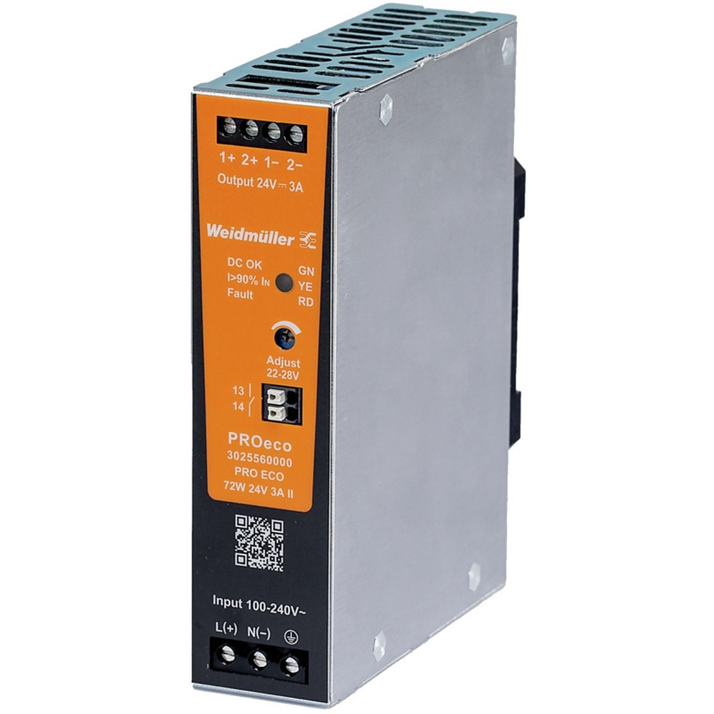 Weidmüller Gleichstromversorgung 3025560000 Typ PRO ECO 72W 24V 3A II